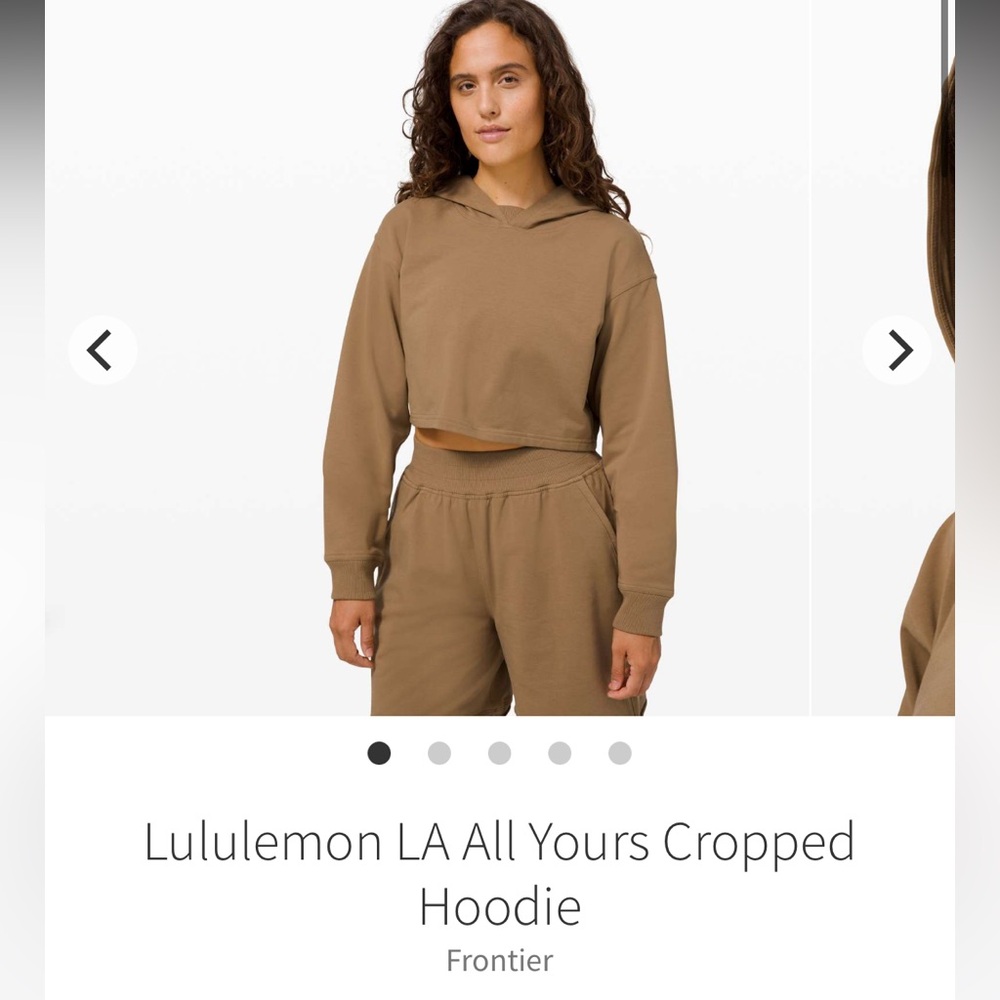 LA All yours cropped hoodie